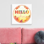 Hallo Herbst, Blume, Poster, Leinwand (Insitu (Wohnzimmer))