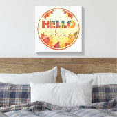 Hallo Herbst, Blume, Poster, Leinwand (Insitu (Schlafzimmer))
