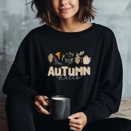 Hallo Herbst botanisch Sweatshirt