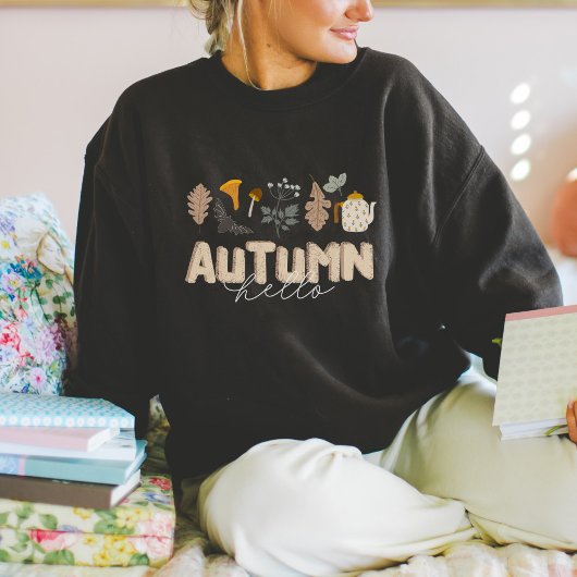 Hallo Herbst botanisch Sweatshirt