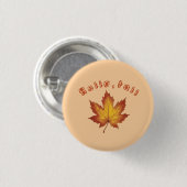 Hallo Herbst Button (Vorne & Hinten)