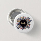Hallo Herbst Button (Vorne & Hinten)