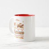 Hallo Herbst-Die Jahreszeit der Herbstlaub der Far Zweifarbige Tasse (Vorderseite Links)