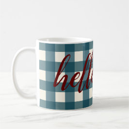 Hallo Herbst Eleganter Herbst Rote Navy Bio  Kaffeetasse