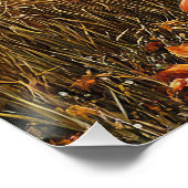 Hallo Herbst Erntedank Landhäuser Pumpkins Poster (Ecke)