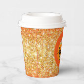 Hallo Herbst Farbe anpassen Pappbecher (Rechts)