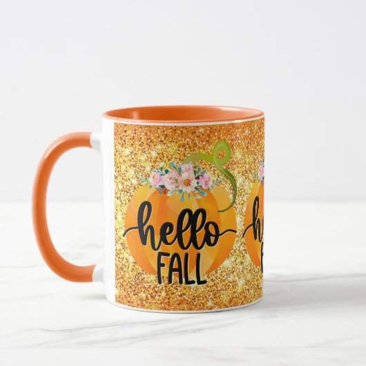 Hallo Herbst Farbe anpassen Tasse (Links)