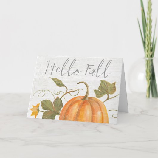 Hallo Herbst Feiertagskarte (Vorderseite)