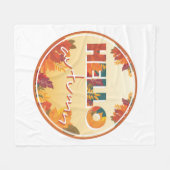 Hallo Herbst Fleecedecke (Vorderseite (Horizontal))