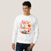 Hallo Herbst, gemütliche Nostalgie Sweatshirt (Vorne ganz)