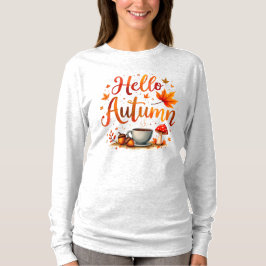 Hallo Herbst, gemütliche Nostalgie T-Shirt