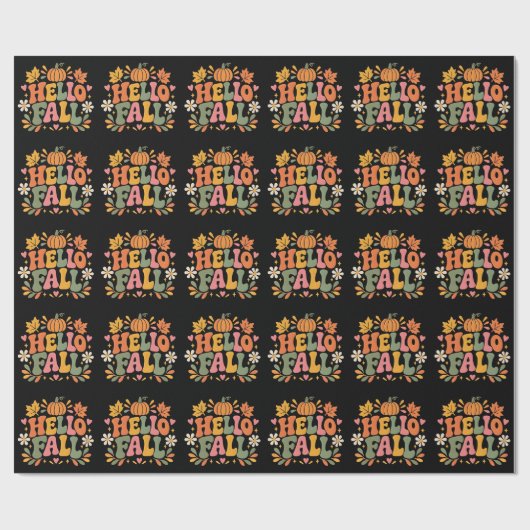 Hallo Herbst Geschenkpapier (Flach)