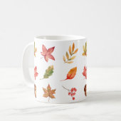 Hallo Herbst glücklicher Herbst Kaffeetasse (Vorderseite Links)