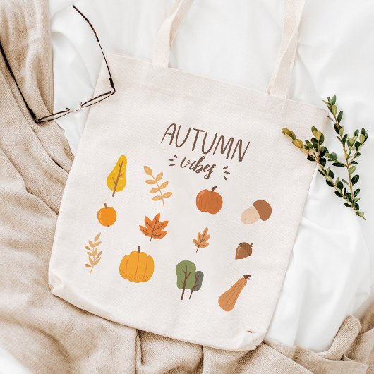 Hallo Herbst glücklicher Herbst Tragetasche