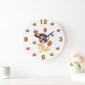 Hallo Herbst Große Wanduhr (Zuhause)