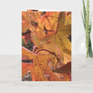 "Hallo Herbst!" Grußkarte Karte