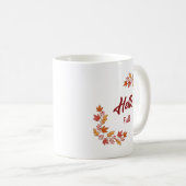 Hallo Herbst Herbst Blätter - Gemütlicher saisonal Kaffeetasse (VorderseiteRechts)