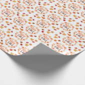 Hallo Herbst Herbst Blätter Nahtloses Muster Geschenkpapier (Ecke)
