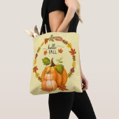 Hallo Herbst Herbst Blätter Pumpkins überall Tasche (Von Nahem)