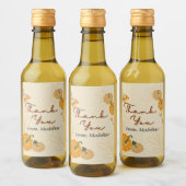 Hallo Herbst Herbst Dank Mini-Weinetikett Weinetikett (Flaschen)