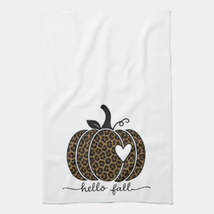 Hallo Herbst Herbst lässt gemütliche Saison Herbst Geschirrtuch