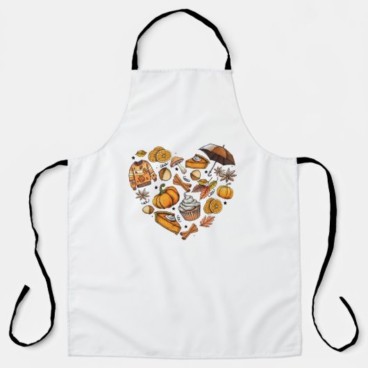 Hallo Herbst Herbst lässt gemütliche Saison Herbst Schürze (Vorderseite)