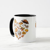Hallo Herbst Herbst lässt gemütliche Saison Herbst Tasse (Vorderseite Links)