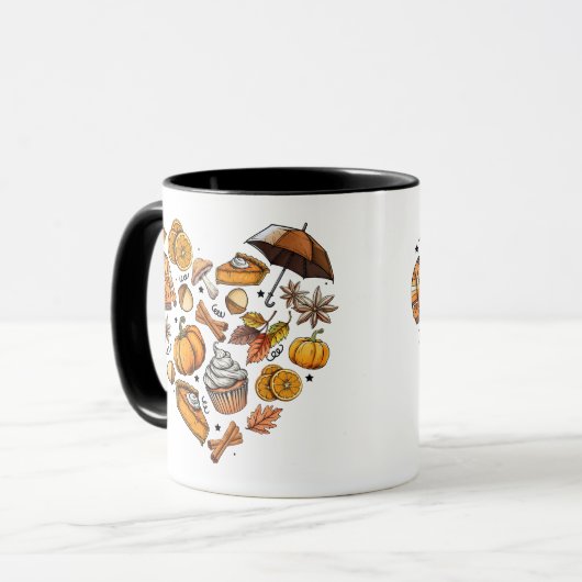 Hallo Herbst Herbst lässt gemütliche Saison Herbst Tasse (Vorderseite Links)