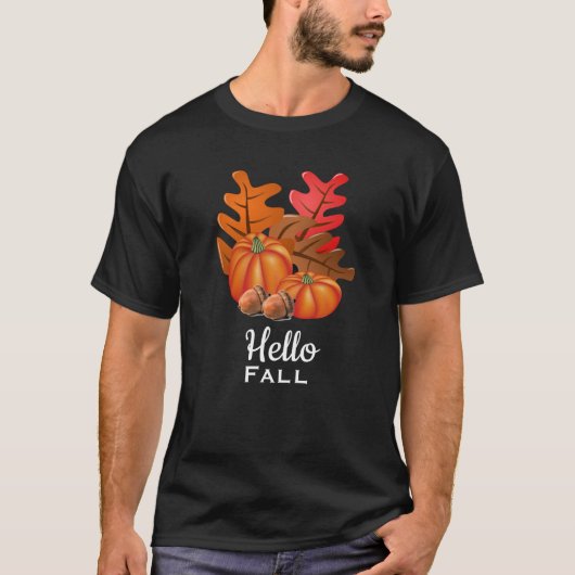 Hallo Herbst Herbstausgänge T-Shirt (Vorderseite)
