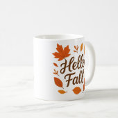 Hallo Herbst Herbstausscheide Tasse | Gemütlicher (VorderseiteRechts)