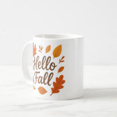 Hallo Herbst Herbstausscheide Tasse | Gemütlicher (Vorderseite Links)