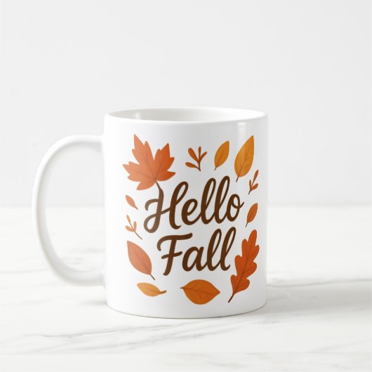 Hallo Herbst Herbstausscheide Tasse | Gemütlicher (Links)