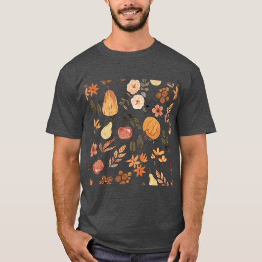 hallo herbst herbstlaub T-Shirt (Vorderseite)