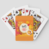 Hallo Herbst Herbstleaves und Pumpkin Pie Spielkarten (Rückseite)
