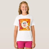 Hallo Herbst Herbstleaves und Pumpkin Pie T-Shirt (Vorne ganz)