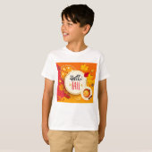 Hallo Herbst Herbstleaves und Pumpkin Pie T-Shirt (Vorne ganz)