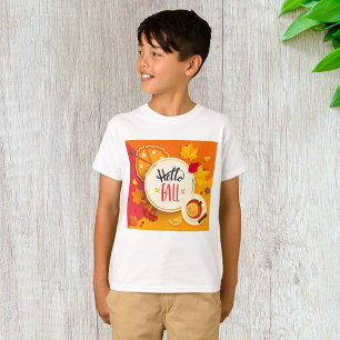 Hallo Herbst Herbstleaves und Pumpkin Pie T-Shirt