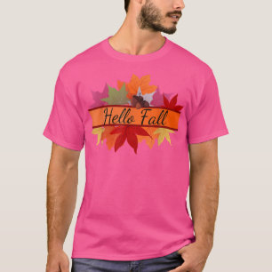 HALLO HERBST, HERBSTLICHE BLÄTTER UND EICHELN, ERN T-Shirt