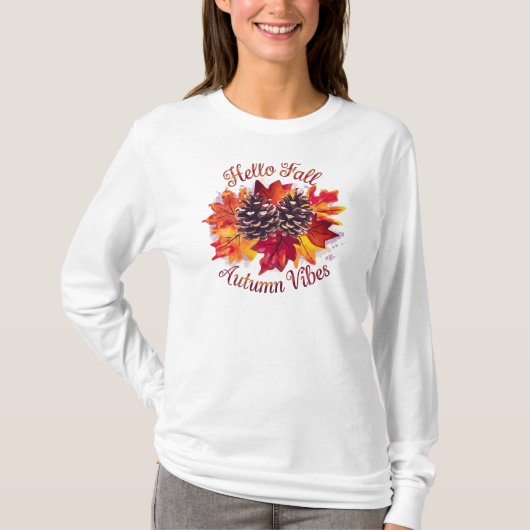 Hallo Herbst, Herbstwoben T-Shirt (Vorderseite)