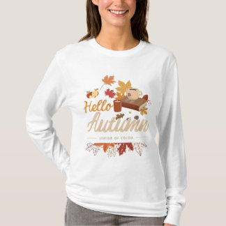 Hallo Herbst - Jahreszeit der Farbe T-Shirt