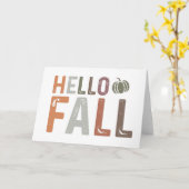 Hallo Herbst Karte (Gelbe Blume)