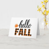 Hallo Herbst Karte (Gelbe Blume)
