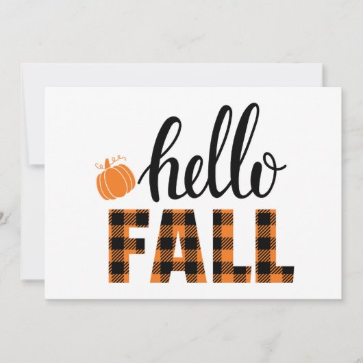 Hallo Herbst Karte (Vorderseite)