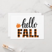 Hallo Herbst Karte (Vorderseite/Rückseite Beispiel)