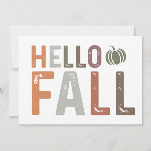 Hallo Herbst Karte (Vorderseite)
