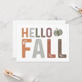 Hallo Herbst Karte (Vorderseite/Rückseite Beispiel)