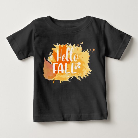 Hallo Herbst Kleinkind-Tee, Kind Herbst-Shirt Baby T-shirt (Vorderseite)