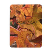 "Hallo Herbst!" Kühlschrankmagnet Magnet (Vertikal)