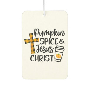 Hallo Herbst Kürbisgewürz & Jesus Christus Herbst Autolufterfrischer