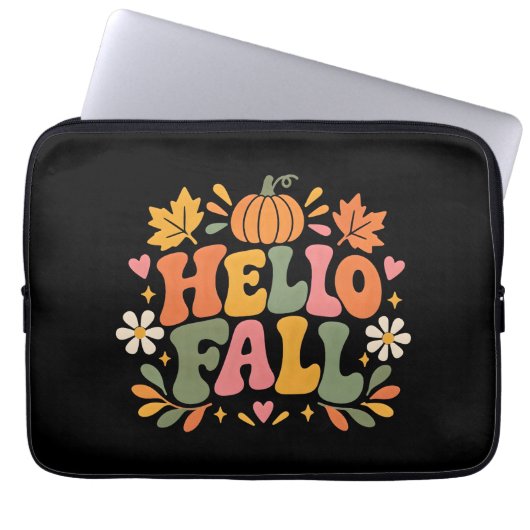Hallo Herbst Laptopschutzhülle (Vorderseite)